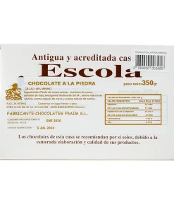 Alternative view of Chocholates Brescó Negro a la piedra 350g